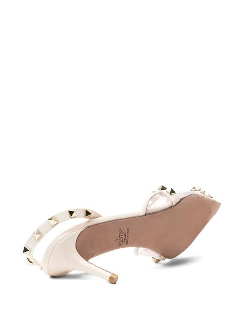 Valentino Garavani studded-embellishment sling-back pumps - White