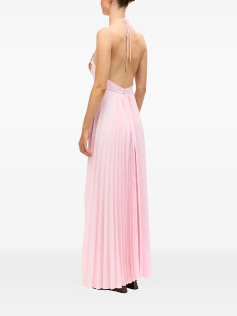 Acler Brewood pleated maxi dress - Pink