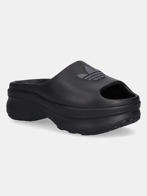 adidas Originals klapki Adifoam Stan Slide W damskie kolor czarny na platformie JI2610 - zdjęcie produktu nr 1