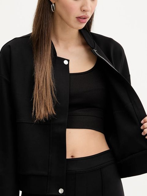 HUGO bluza damska kolor czarny gładka 50542743