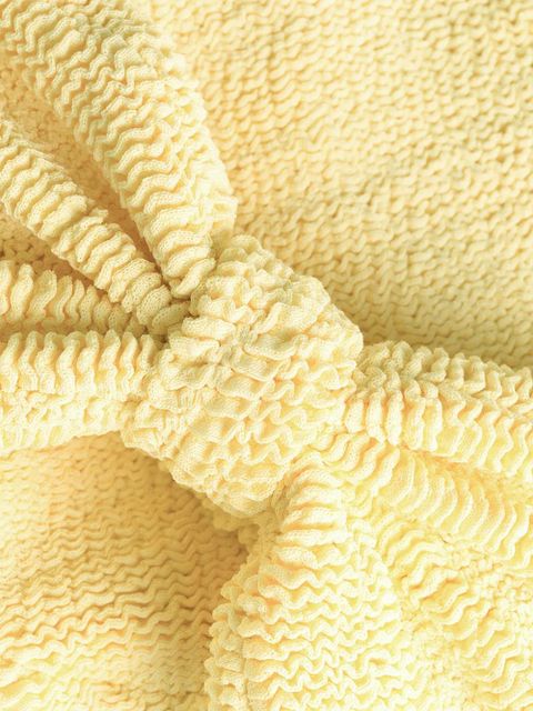 Hunza G Jean crinkle bandeau bikini - Yellow