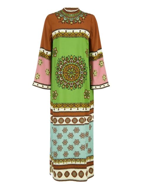 ALEMAIS floral-pattern midi dress - Green - zdjęcie produktu nr 1