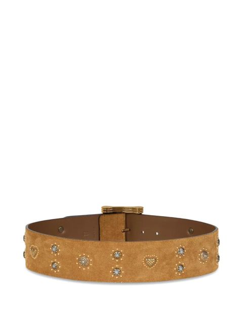 ETRO studded suede belt - Neutrals - zdjęcie produktu nr 2