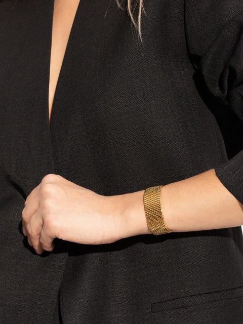 Jil Sander grid-pattern bracelet - Gold