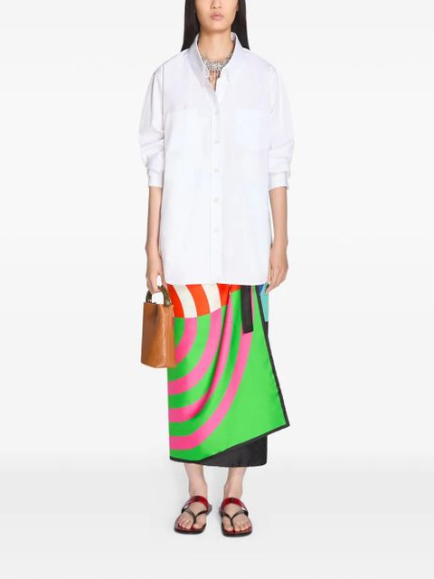 DRIES VAN NOTEN loose cotton shirt - White - zdjęcie produktu nr 2