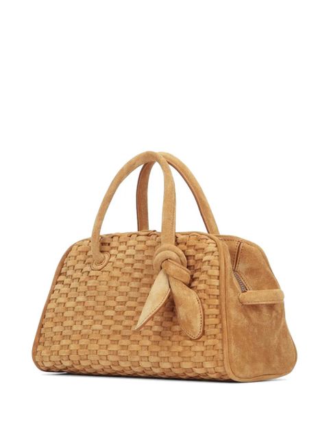 Jacquemus woven knot detail tote bag - Neutrals