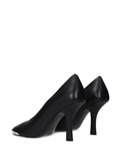 Burberry metal-toe leather pumps - Black