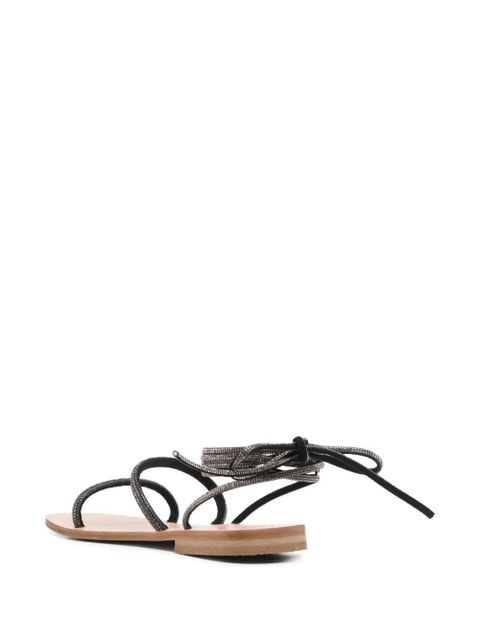MC2 Saint Barth wrap sandals - Black