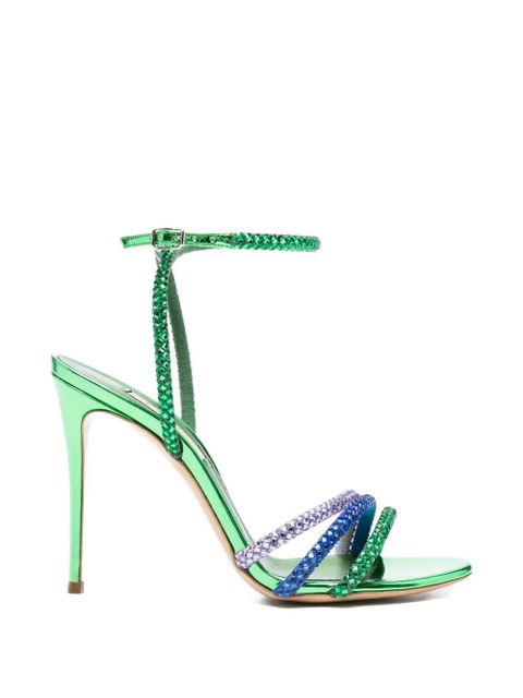Casadei Blade embellished strap sandals - Green - zdjęcie produktu nr 1