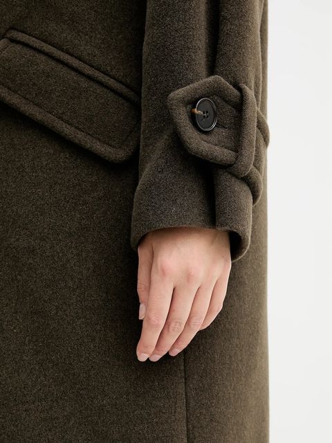 Sessun płaszcz z wełną kolor zielony 25112001