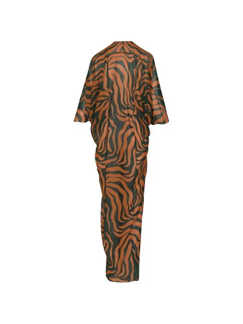 Johanna Ortiz Sensory Tapestry midi dress - Brown - zdjęcie produktu nr 1