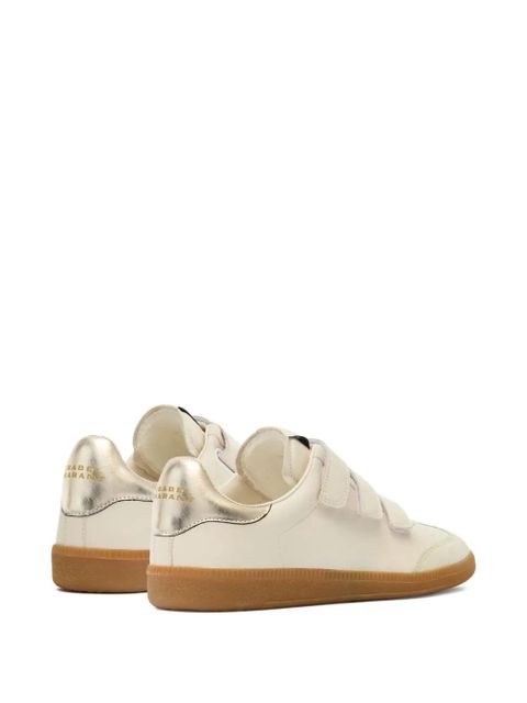 ISABEL MARANT Beth leather sneakers - Neutrals