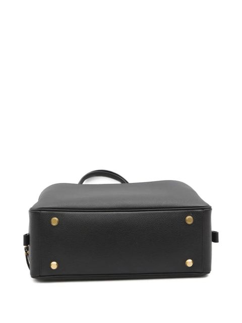 Balenciaga top-handle embossed bowling bag - Black