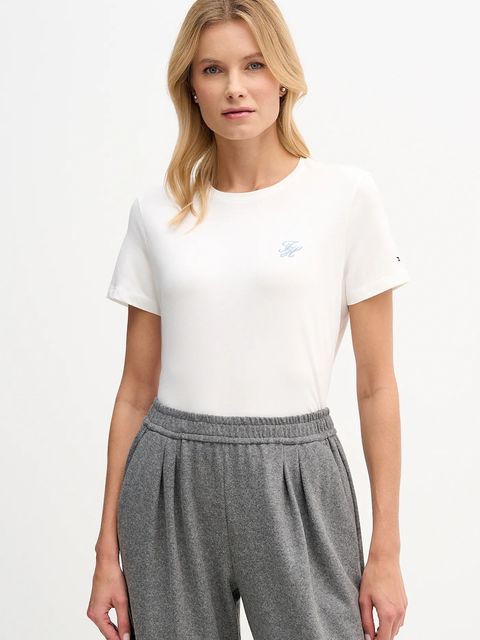 Tommy Hilfiger t-shirt damski kolor biały WW0WW47809 - zdjęcie produktu nr 1