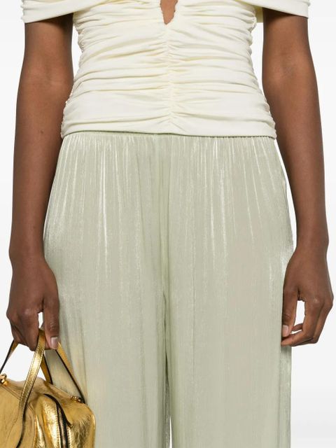 Simkhai georgette straight-leg trousers - Green