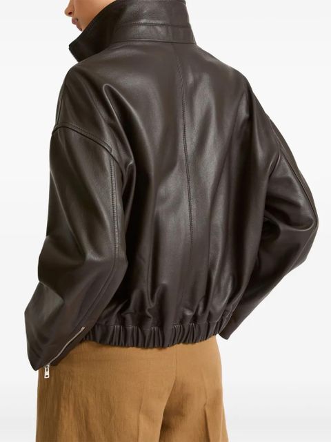 Yves Salomon leather jacket - Brown