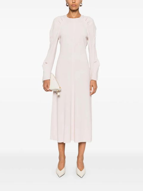 Victoria Beckham crepe midi dress - Pink - zdjęcie produktu nr 2