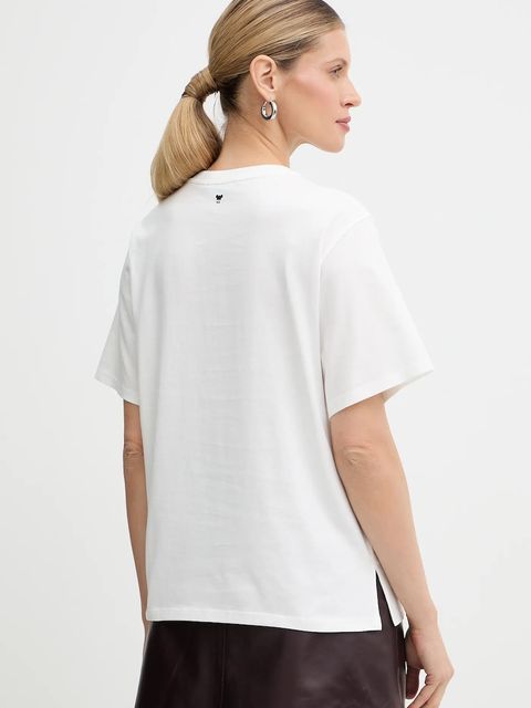 Weekend Max Mara t-shirt bawełniany AGILE damski kolor biały 2615971061600