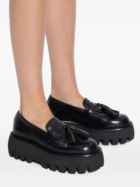 Alexander McQueen tassel platform loafers - Black