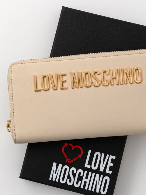 Love Moschino portfel damski kolor beżowy JC5611PP1 - zdjęcie produktu nr 2