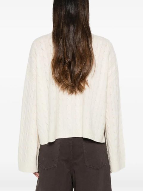 DÔEN Cambridge cable-knit sweater - Neutrals