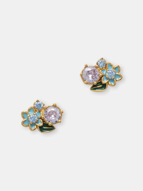 Guess kolczyki damskie ze stali nierdzewnej FLORIS - zdjęcie produktu nr 2