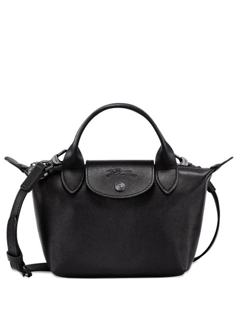 Longchamp Le Pliage leather mini bag - Black - zdjęcie produktu nr 1