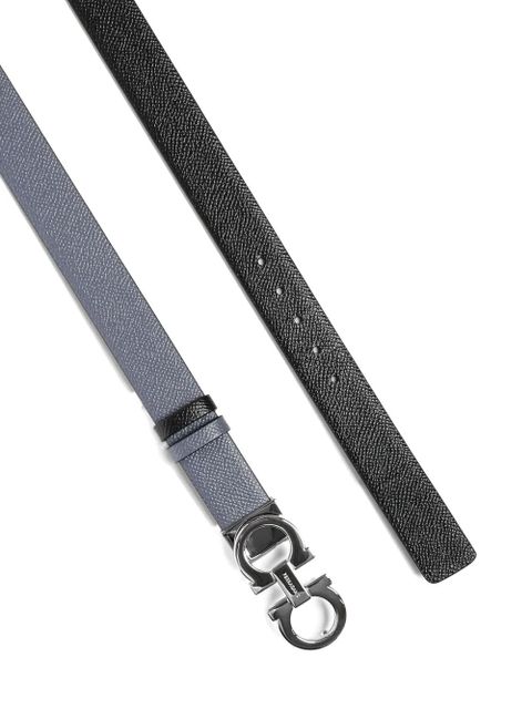 Ferragamo Gancini reversible belt - Black
