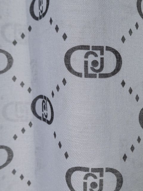 Liu Jo szal damski kolor niebieski wzorzysty 2F5080.T0300 - zdjęcie produktu nr 2