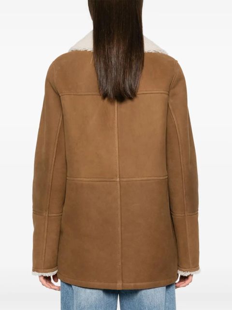 Yves Salomon suede jacket - Brown