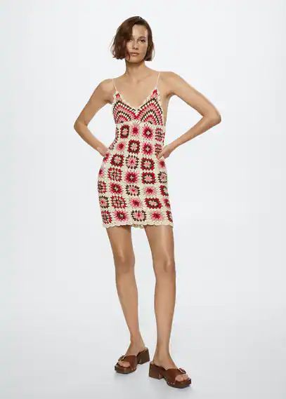 Bawełniana szydełkowa sukienka - zdjęcie produktu nr 1