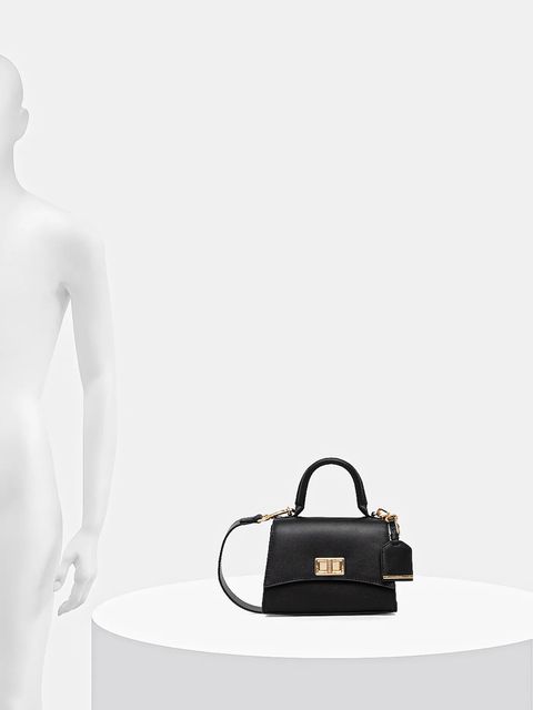 Geox torebka skórzana CICLAMINIA kolor czarny D45K5A 00043