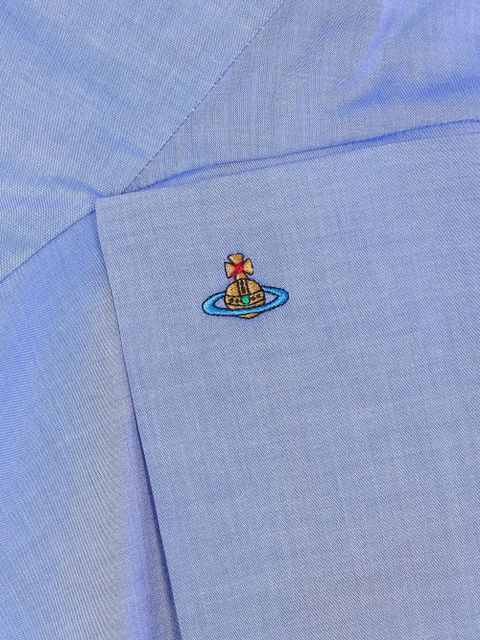 Vivienne Westwood Monday asymmetric button-up shirt - Blue