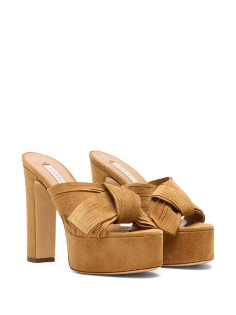 Casadei Patty knotted platform sandals - Neutrals - zdjęcie produktu nr 2