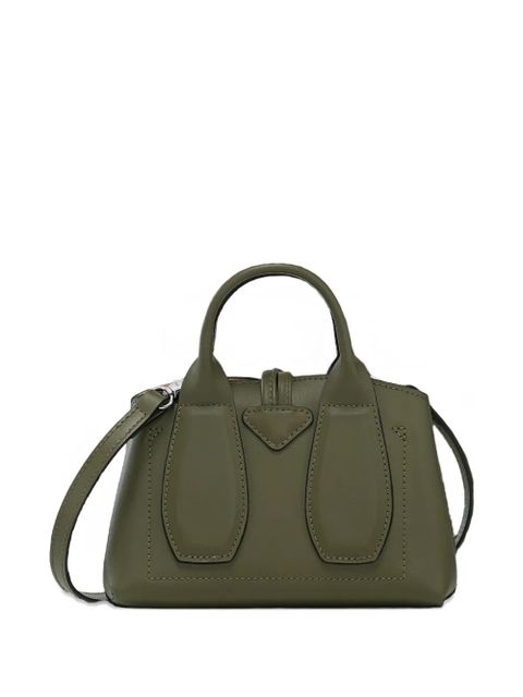 Longchamp top-handle leather shoulder bag - Green
