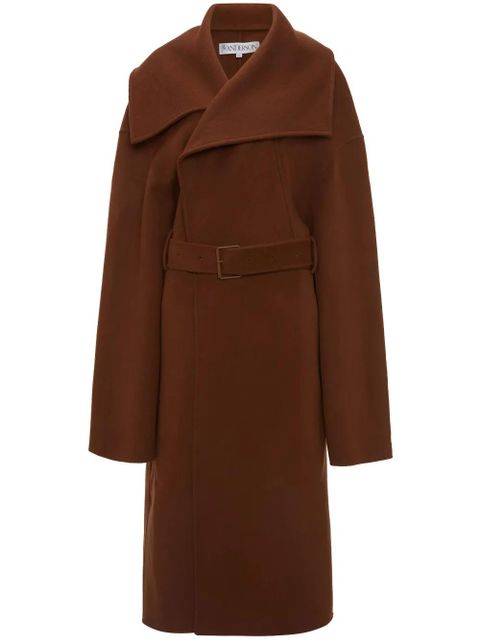JW Anderson belted wool coat - Brown - zdjęcie produktu nr 1