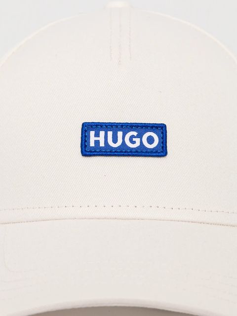 HUGO Blue czapka z daszkiem bawełniana Alyce