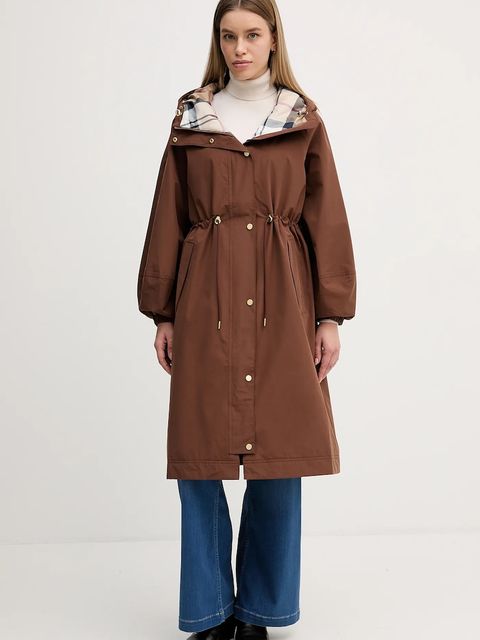 Barbour kurtka przeciwdeszczowa kolor brązowy przejściowa LWB0912 - zdjęcie produktu nr 1