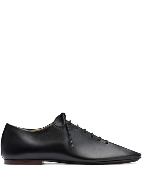 LEMAIRE Souris leather lace-up derby shoes - Black - zdjęcie produktu nr 1