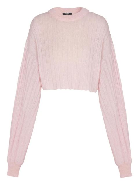 Balmain ribbed long-sleeve sweater - Pink - zdjęcie produktu nr 1
