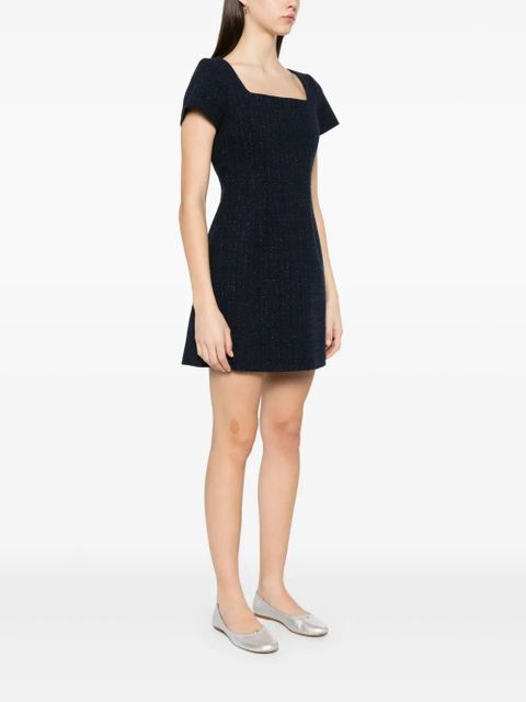 Maje lurex-detail mini dress - Blue