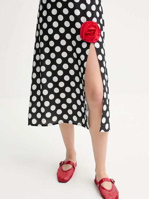 The Sleeper sukienka kolor czarny midi prosta DNDR02G097R