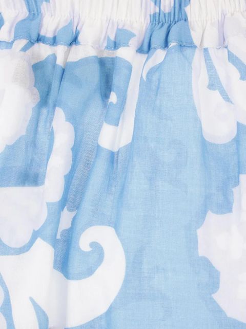 ETRO paisley-print maxi skirt - Blue