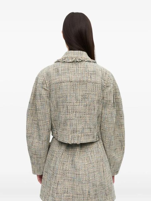 GANNI tweed jacket - Neutrals