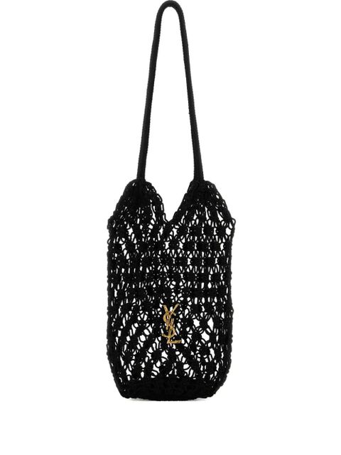 Saint Laurent large Cassandre open-work bucket bag - Black - zdjęcie produktu nr 1