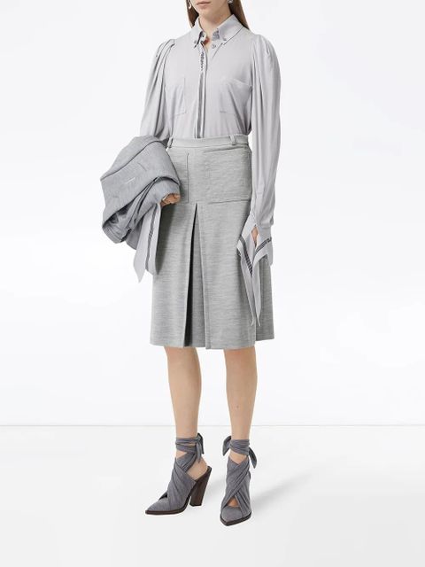 Burberry box pleat skirt - Grey - zdjęcie produktu nr 2