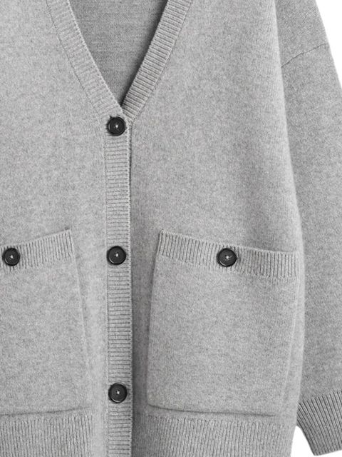 TOTEME pocket v-neck cardigan - Grey - zdjęcie produktu nr 2