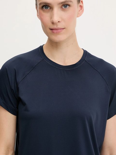 Helly Hansen t-shirt sportowy SHINE SOLEN damski kolor granatowy 49577