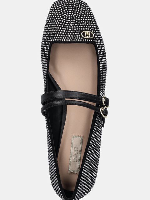 Liu Jo baleriny zamszowe BRIGITTE 06 kolor czarny SF5113TX36422222