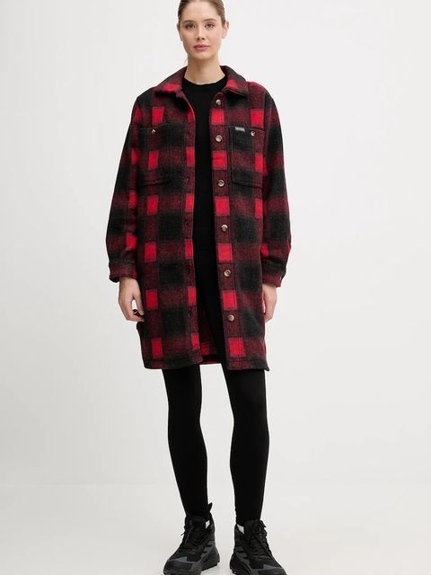 Columbia kurtka koszulowa Wildest Venture kolor czerwony przejściowa 2136171